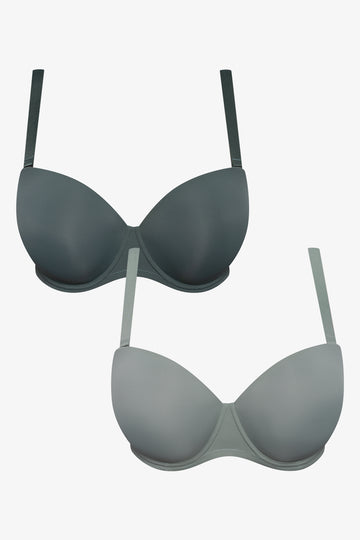 Plus Size 2 Pack Multiway Bra