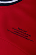 Sporty Pullover Top Red (1)