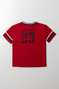 Sporty Pullover Top Red (3)