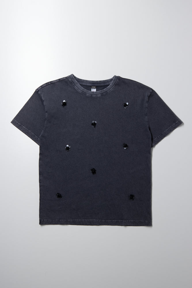Oversized Short Sleeve T-Shirt Dark Grey