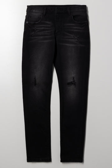 Ripped Denim Jeans Black