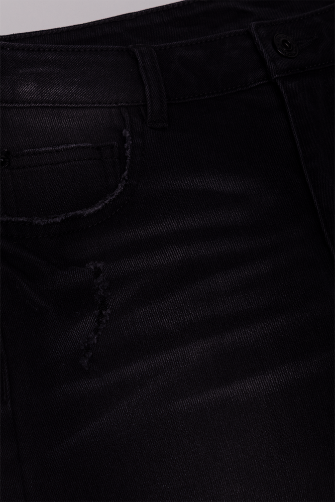 Ripped Denim Jeans Black (1)
