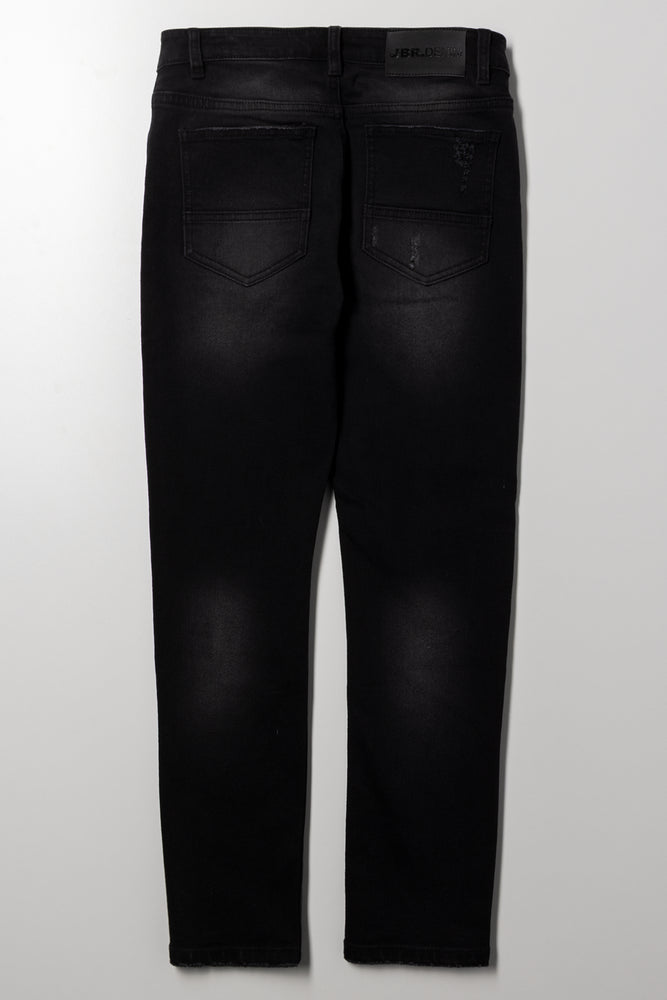 Ripped Denim Jeans Black (3)