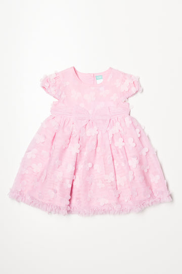 Tulle Butterfly Dress Pink
