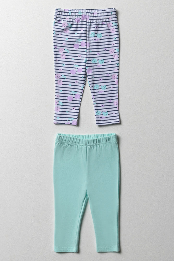 2 Pack Leggings Aqua