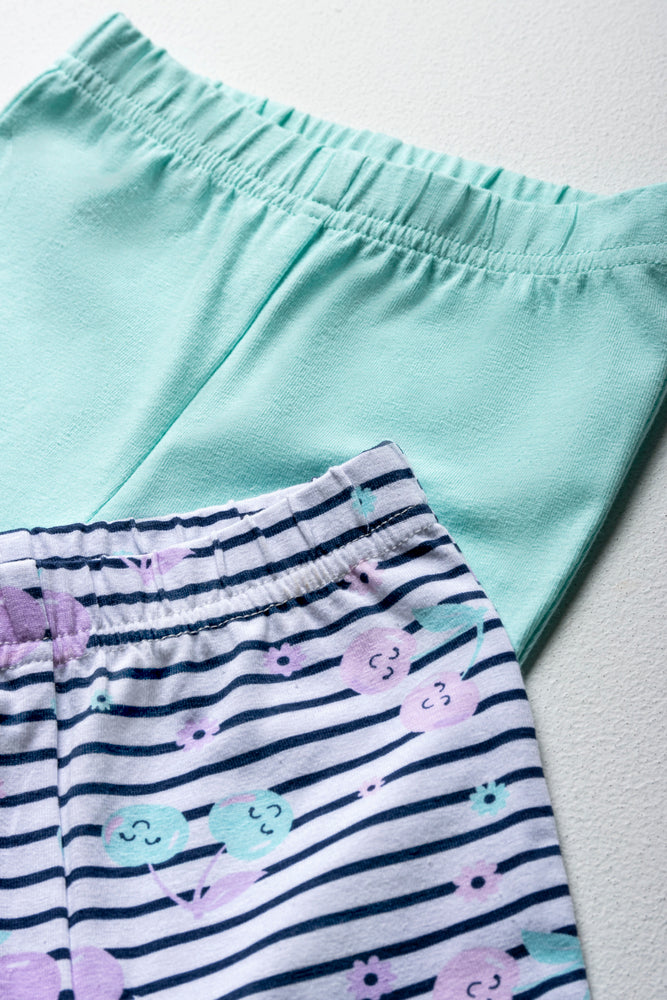 2 Pack Leggings Aqua