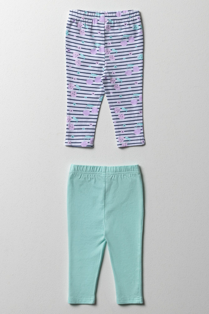 2 Pack Leggings Aqua (2)