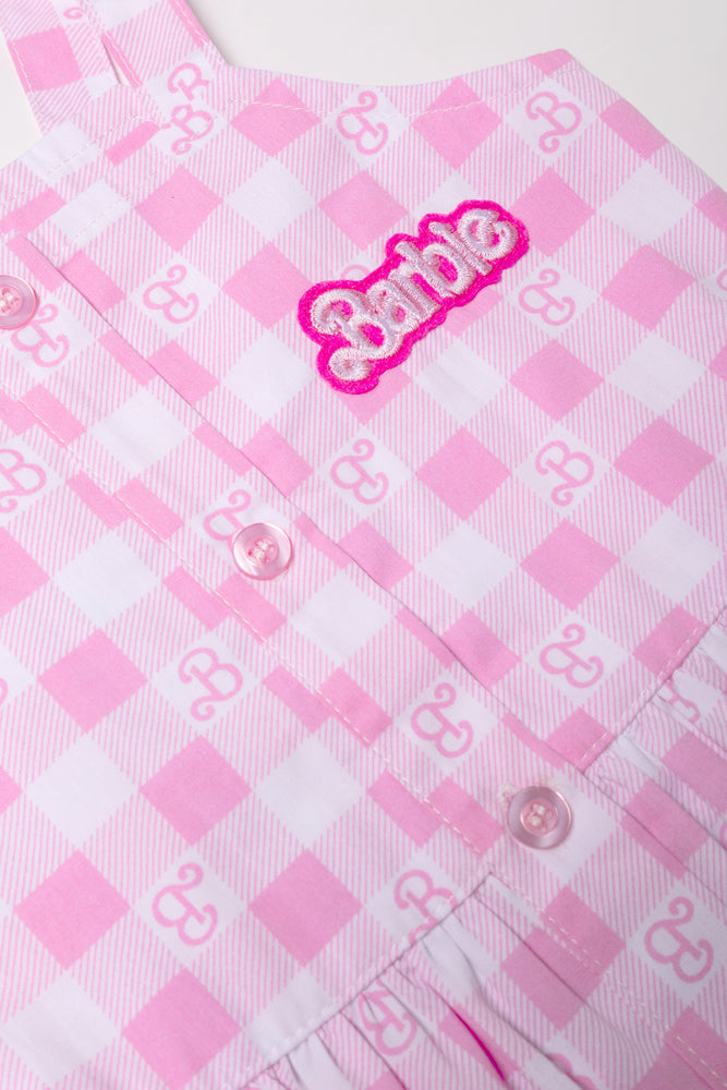 Barbie Check Dress Pink (1)