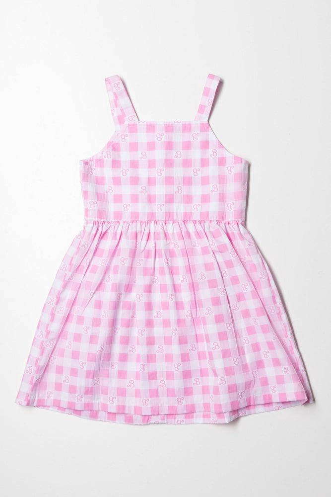 Barbie Check Dress Pink (2)