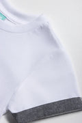 Dungaree Set Grey & White (3)