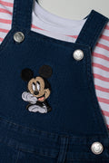 Mickey Mouse Dungaree Set Blue (1)