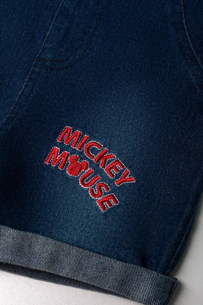 Mickey Mouse Dungaree Set Blue (2)