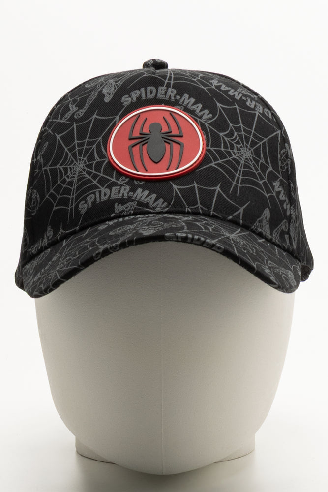 Spider-Man Peak Cap Black