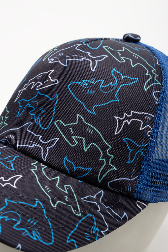 Shark Cap And Sunglasses Set Navy