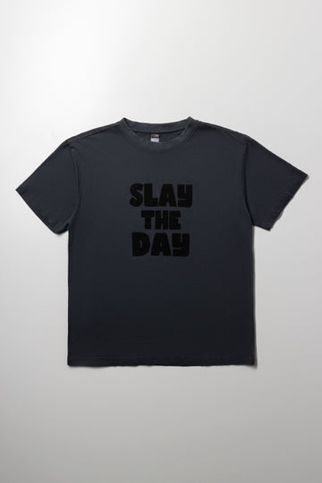 Oversized Short Sleeve T-Shirt Dark Grey