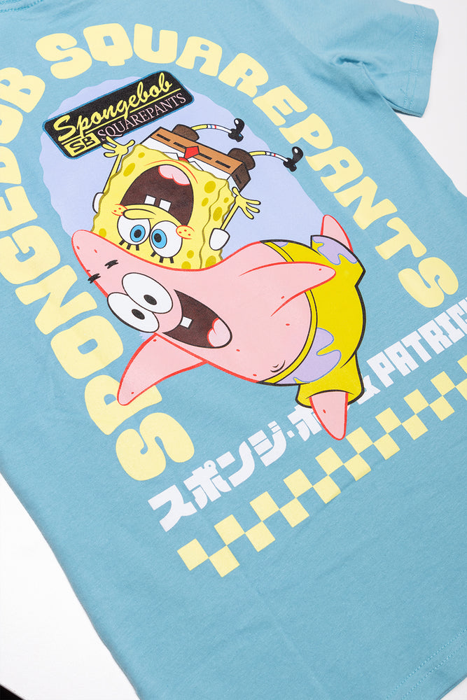 SpongeBob Short Sleeve T-Shirt Turquoise (2)