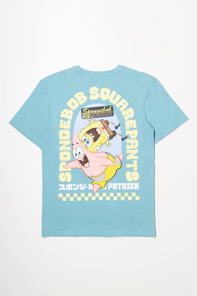 SpongeBob Short Sleeve T-Shirt Turquoise (3)