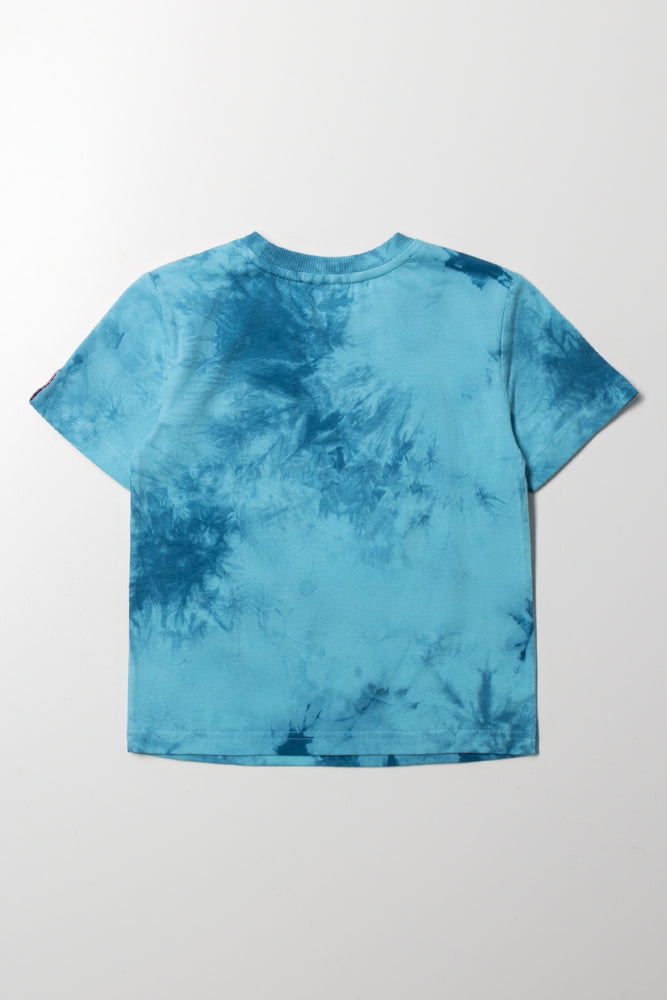 Avengers Tie Dye Short Sleeve T-Shirt Blue (2)