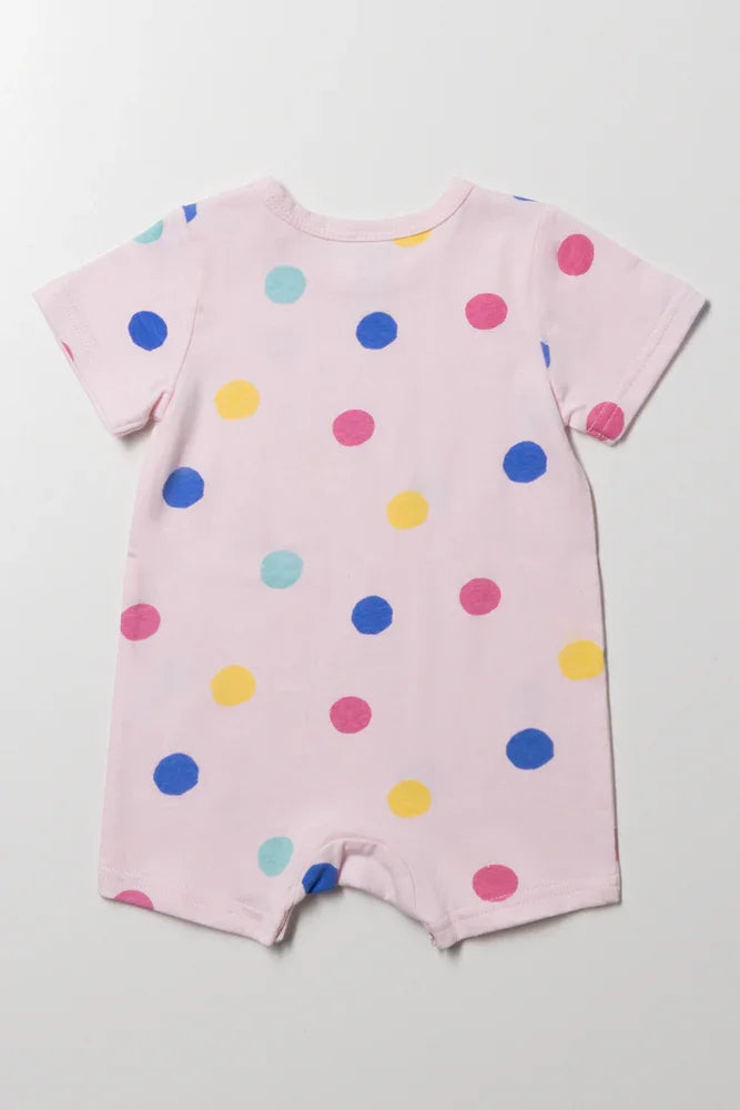 Here Comes The Boss Romper Pink (2)