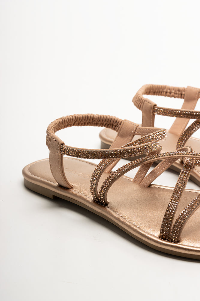 Diamante Strappy Sandals Natural (3)