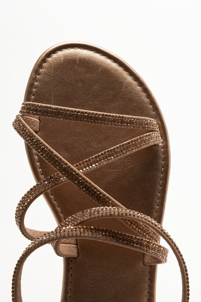 Diamante Strappy Sandals Natural (4)