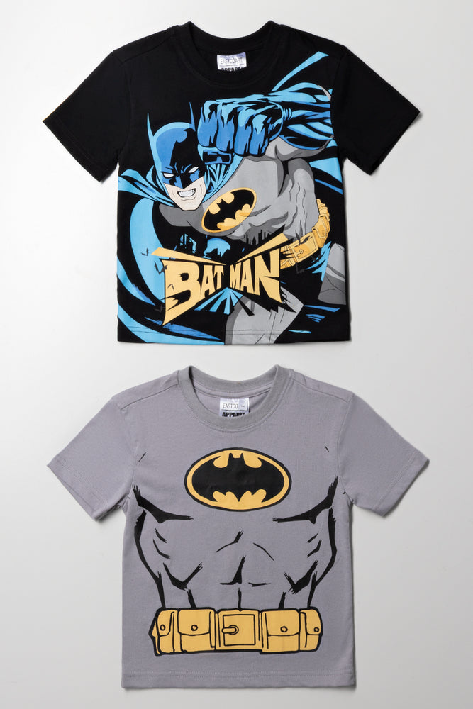 Batman 2 Pack T-Shirts Black And Grey