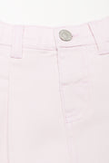 Denim Pleated Skirt Pink (1)