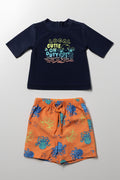Octopus Swim Set Navy And Orange