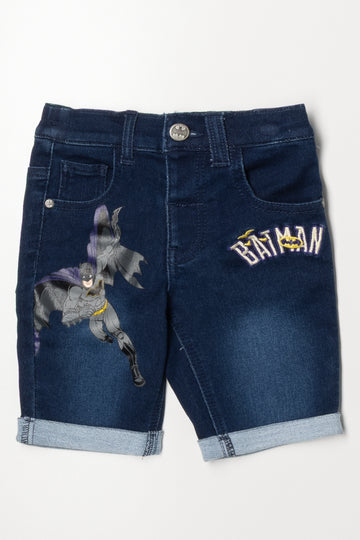 Batman Denim Shorts Blue