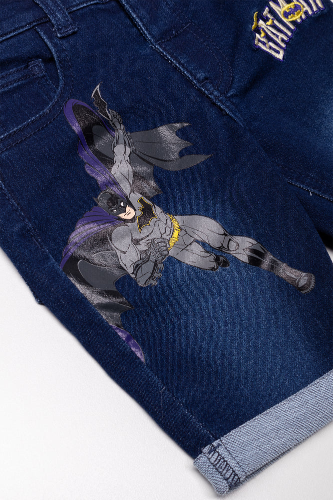 Batman Denim Shorts Blue