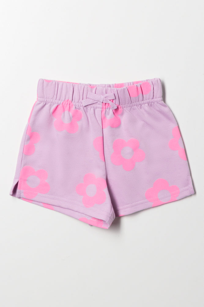 Flower Shorts Lilac