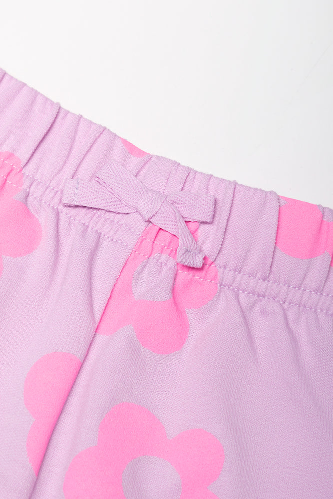 Flower Shorts Lilac
