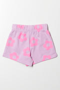 Flower Shorts Lilac (2)
