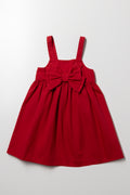 A-Line Bow Dress Red