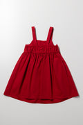 A-Line Bow Dress Red (2)