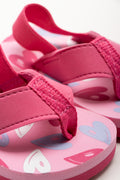 2 Pack Heart Sandals Pink (5)