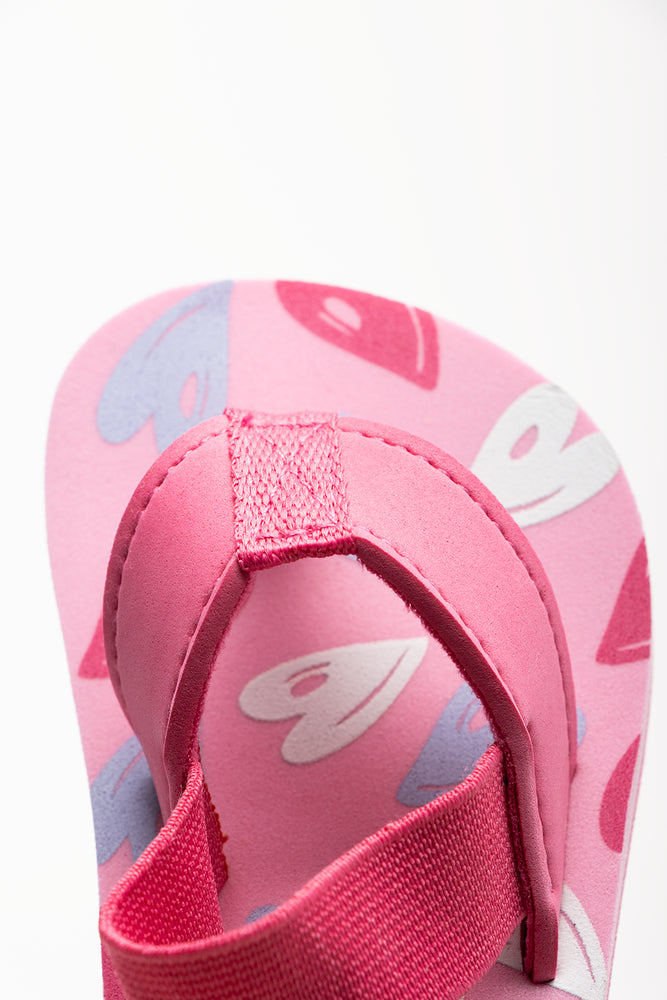 2 Pack Heart Sandals Pink (8)