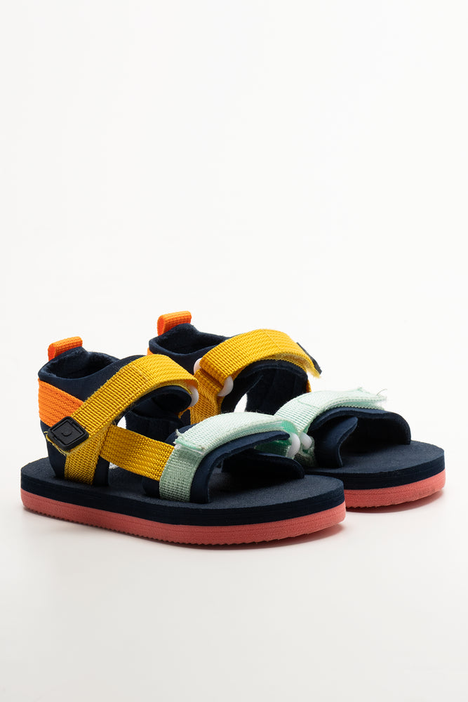 Double Strap Sandals Navy