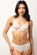 Mesh Underwire Bra Natural