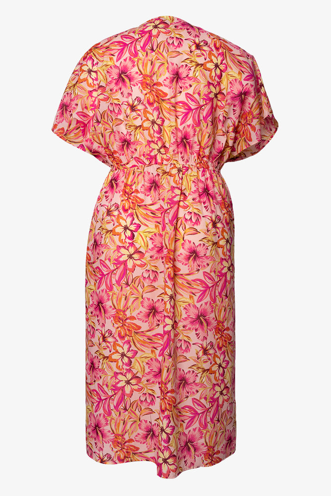 Front Tie Kaftan Coral