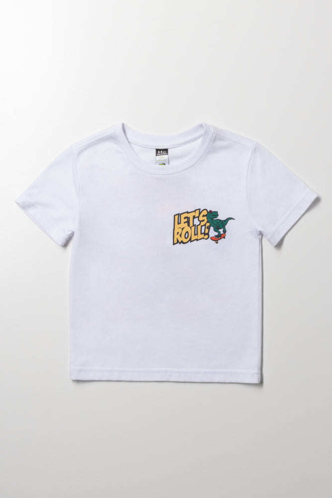 Dino Short Sleeve T-Shirt White