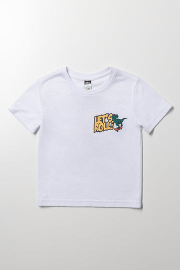 Dino Short Sleeve T-Shirt White