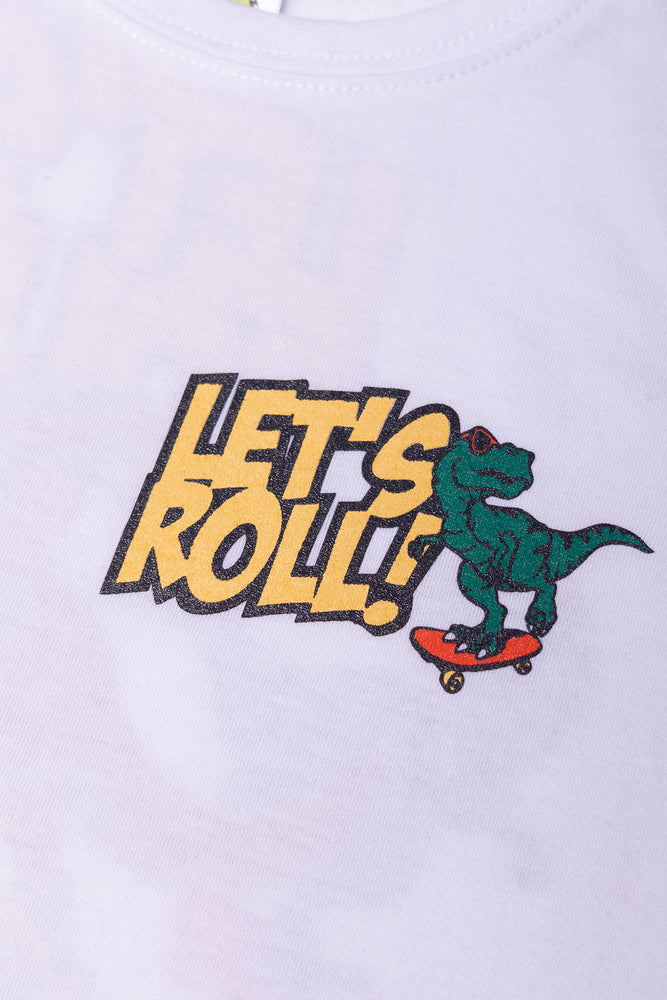 Dino Short Sleeve T-Shirt White