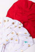 2 Pack Christmas Turbans White And Red (1)