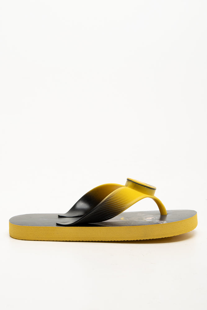 Batman Light Up Flip Flops Yellow