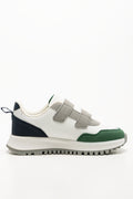Double Velcro Retro Sneaker White