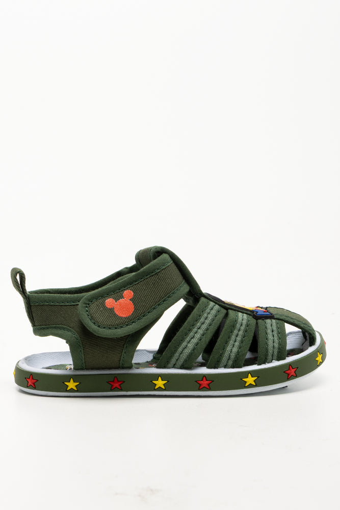 Mickey Mouse Foxing Sandals Green