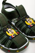 Mickey Mouse Foxing Sandals Green (2)