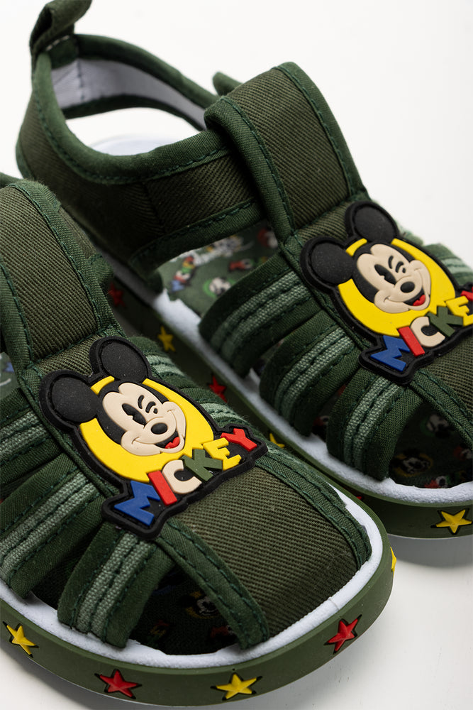 Mickey Mouse Foxing Sandals Green (2)