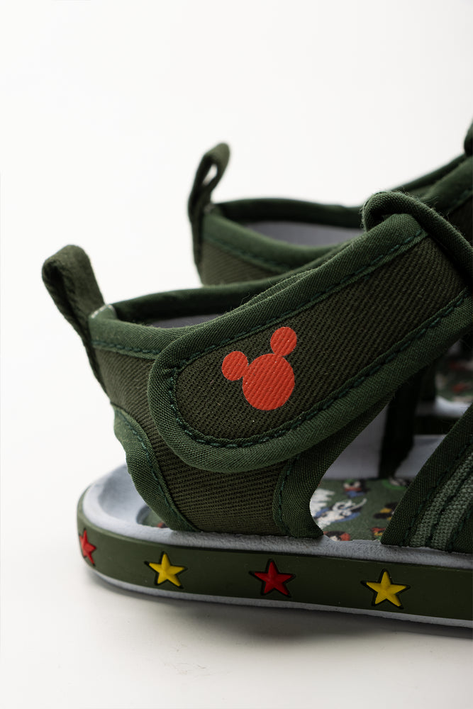 Mickey Mouse Foxing Sandals Green (3)